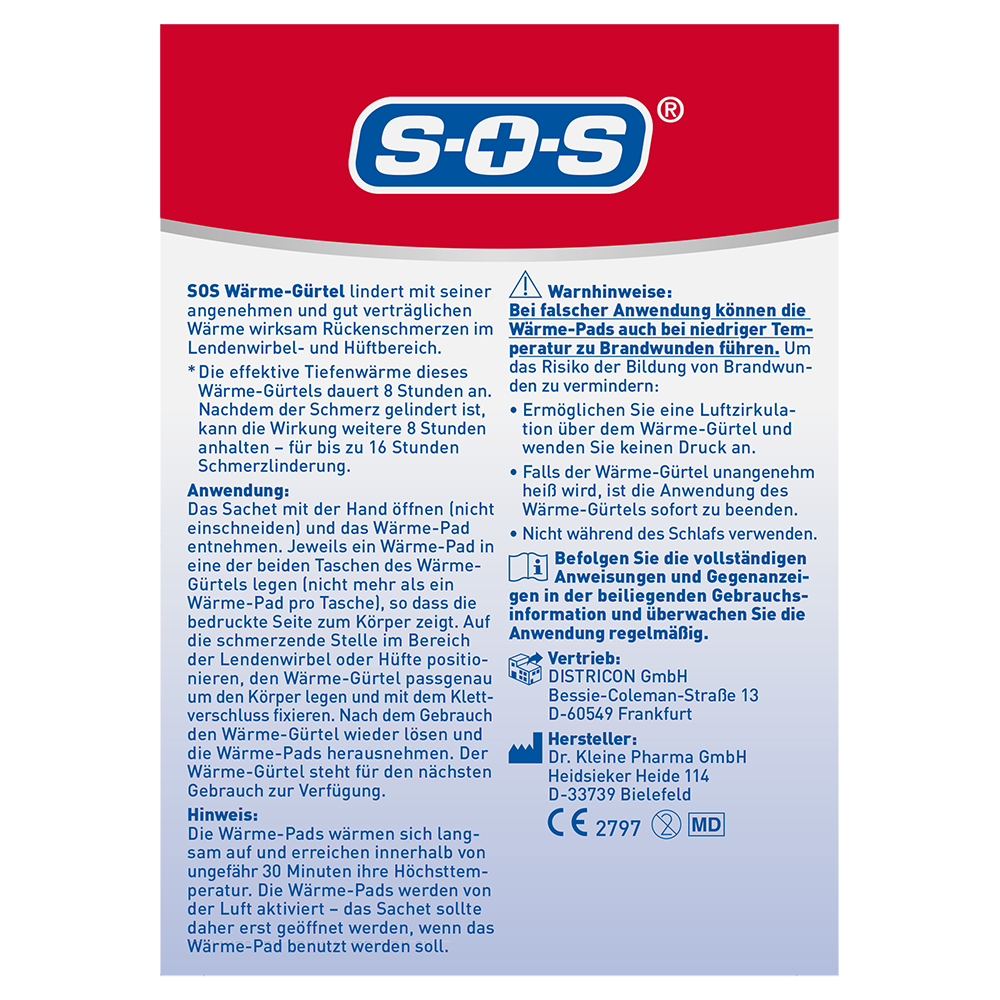 Bild: SOS Wärme Gürtel zur Schmerzlinderung bei Rückenschmerzen