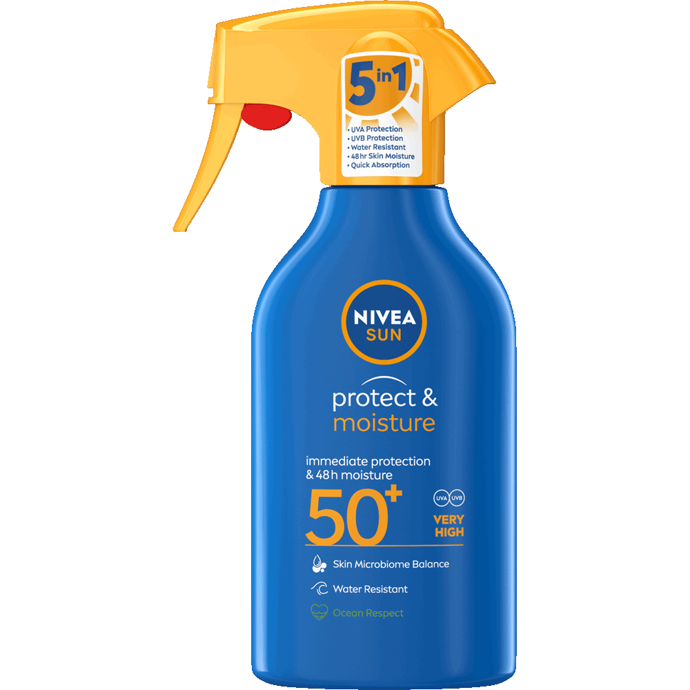Bild: NIVEA Sun Protect & Moisture Sonnencreme LSF 50+
