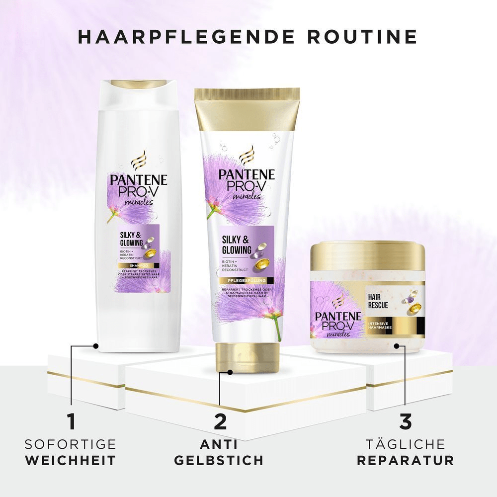 Bild: PANTENE PRO-V Pro-V Silky & Glowing Pflegespülung 