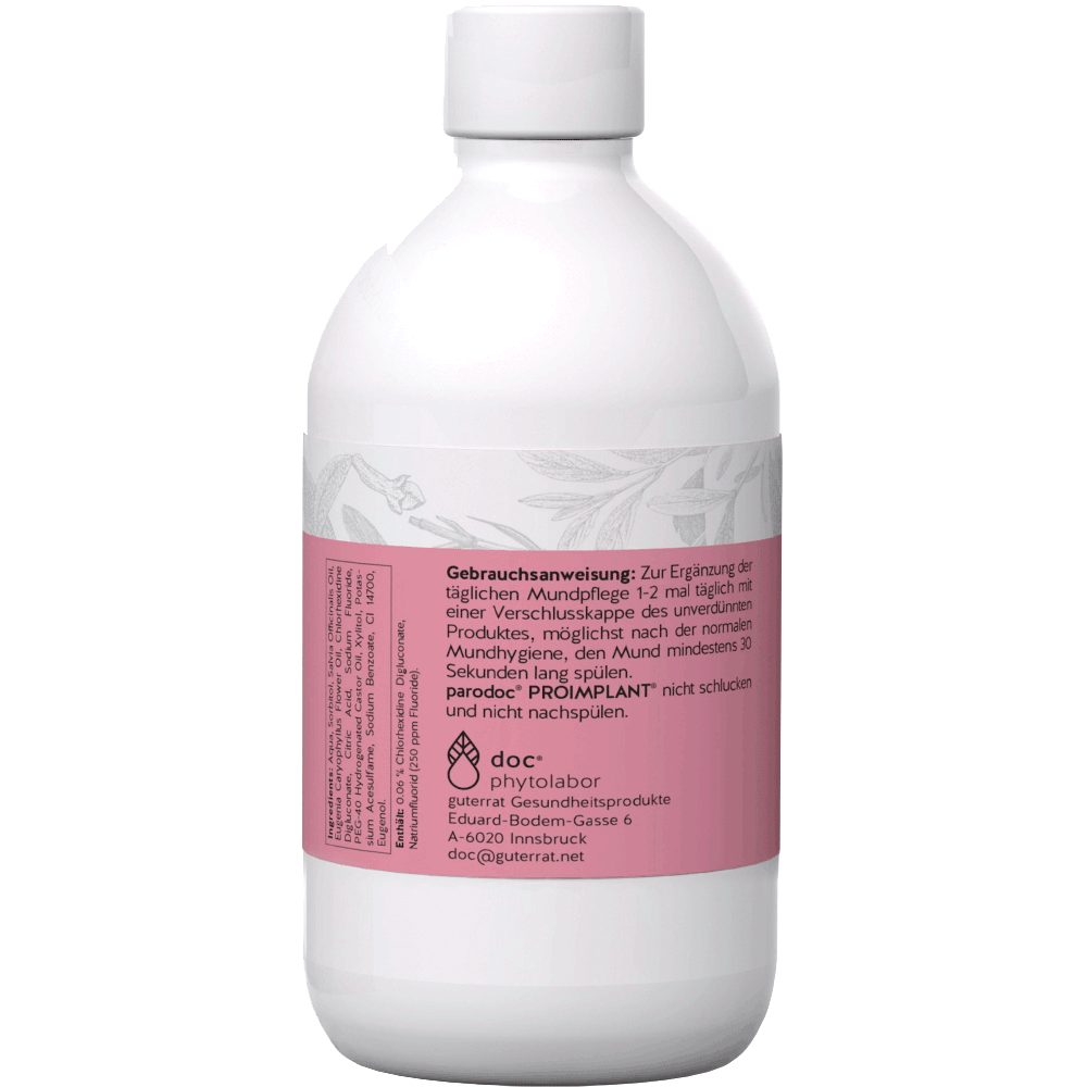 Bild: parodoc Proimplant Mundspülung