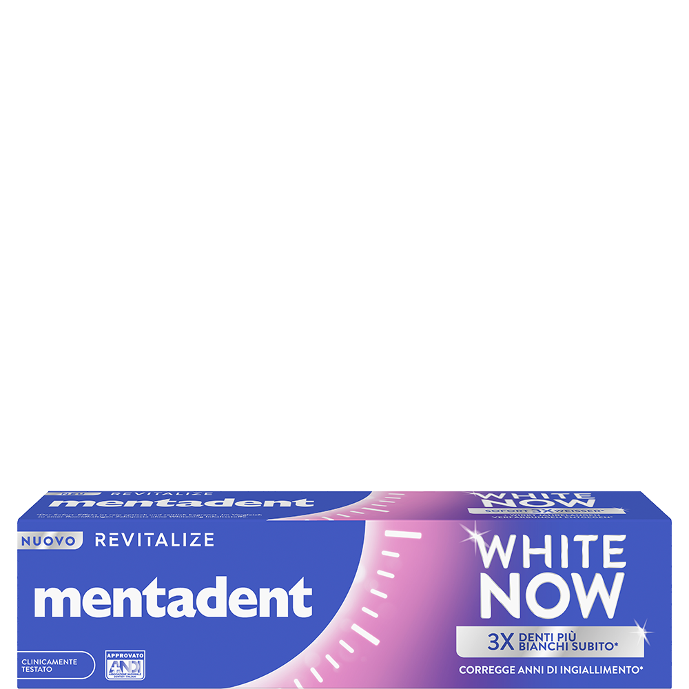 Bild: mentadent White Now Revitalize Zahncreme 