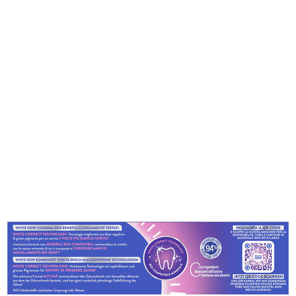 Bild: mentadent White Now Revitalize Zahncreme 