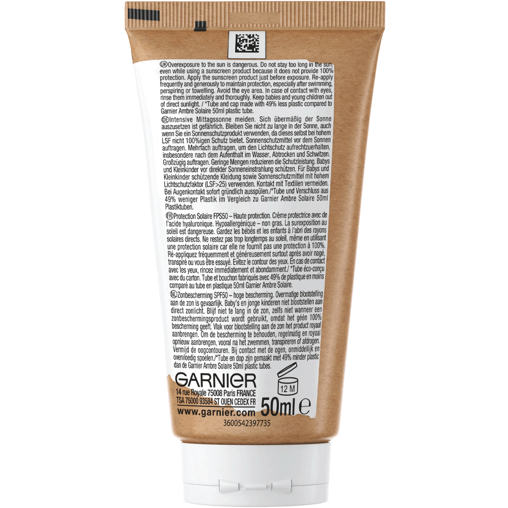 Bild: GARNIER AMBRE SOLAIRE Sensitiv Anti-Age Sonnencreme Gesicht