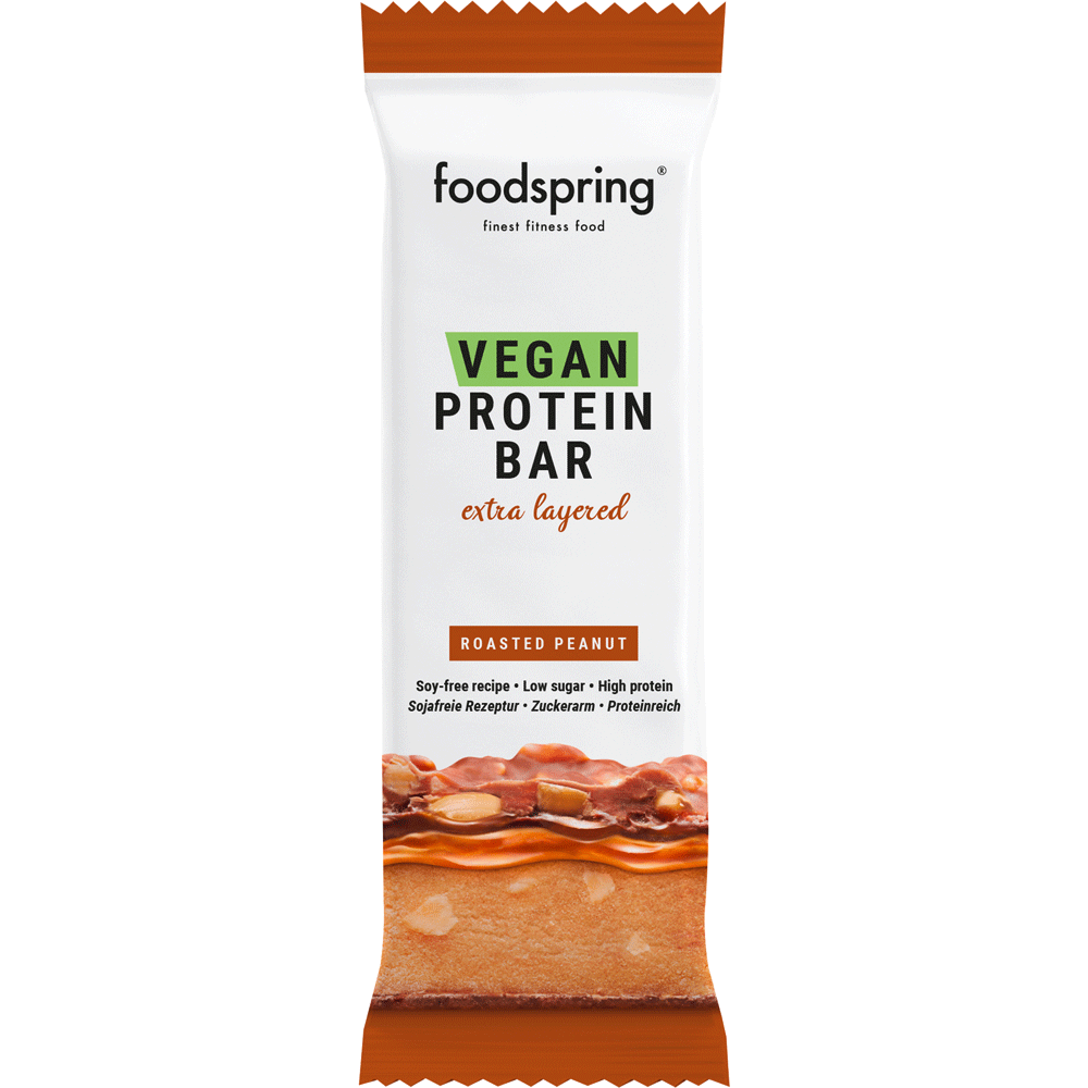Bild: foodspring Vegan Protein Riegel Roasted Peanut