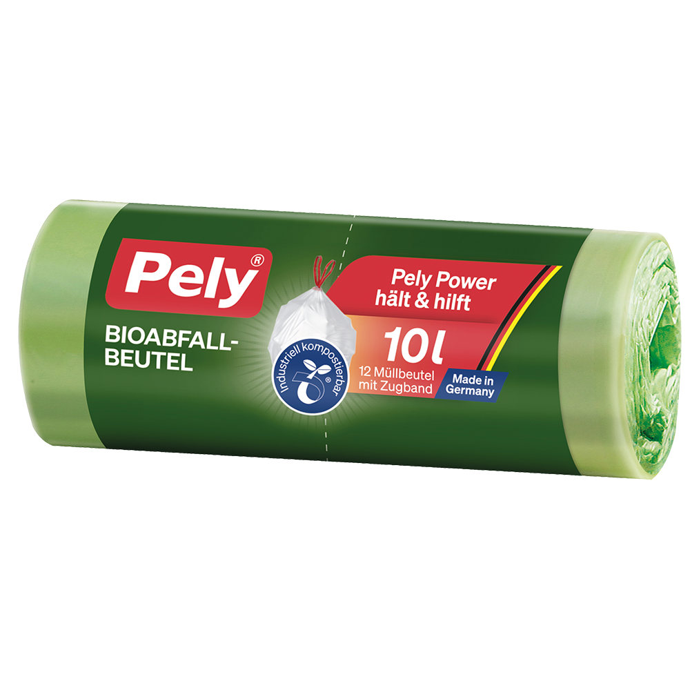Bild: Pely Bio Müllbeutel mit Zugband 10L 