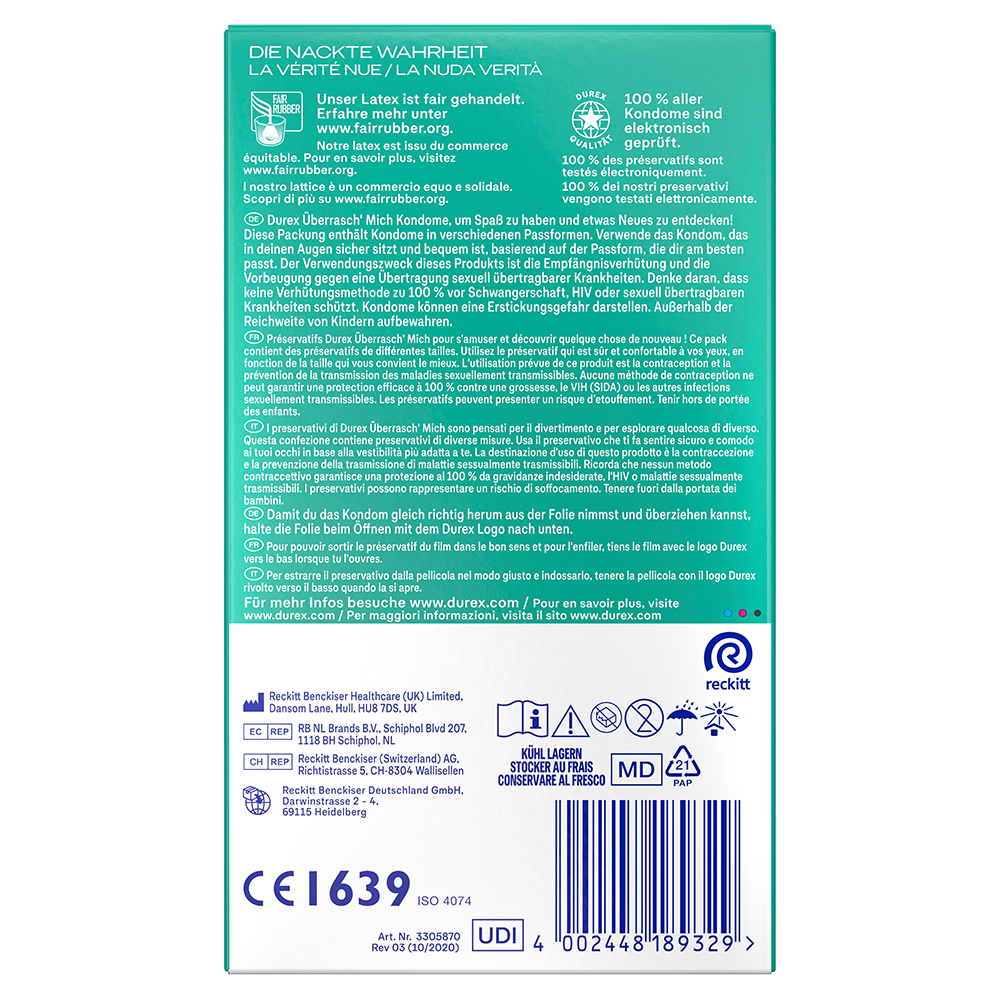 Bild: durex Kondome Überrasch Mich 