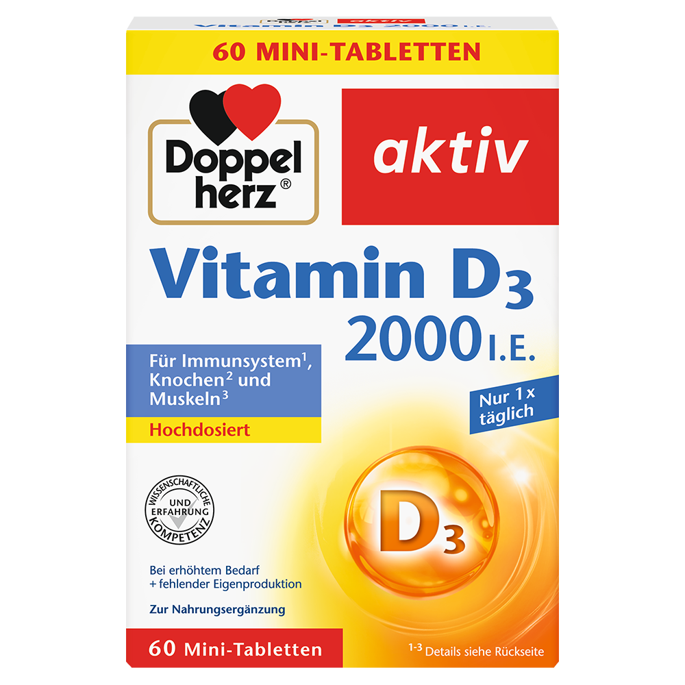 Bild: DOPPELHERZ Vitamin D3 2.000 I.E.