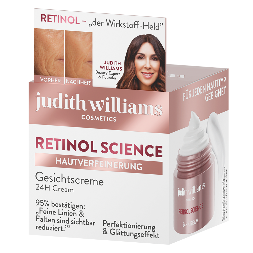 Bild: Judith Williams Gesichtscreme Retinol Science Hautverfeinerung 