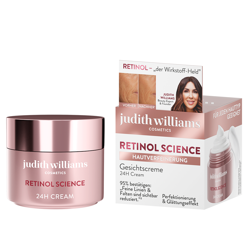 Bild: Judith Williams Gesichtscreme Retinol Science Hautverfeinerung 
