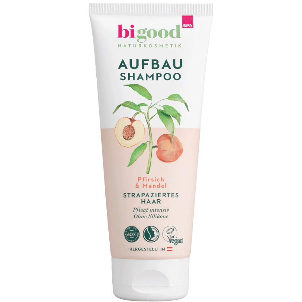 Bild: bi good Aufbau Shampoo Pfirsich & Mandel