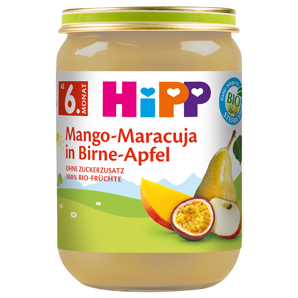 Bild: HiPP Mango-Maracuja in Birne-Apfel 