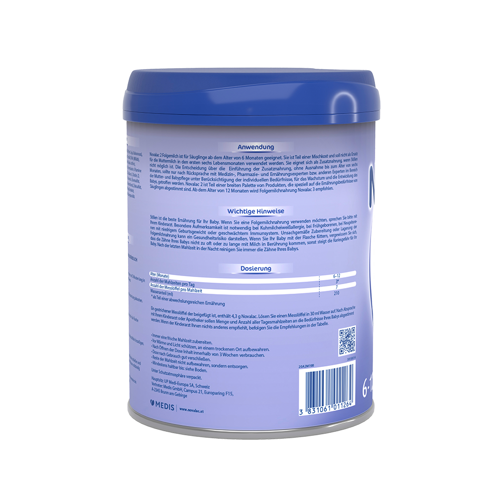 Bild: Novalac 2 Folgemilch 6-12 Monate 