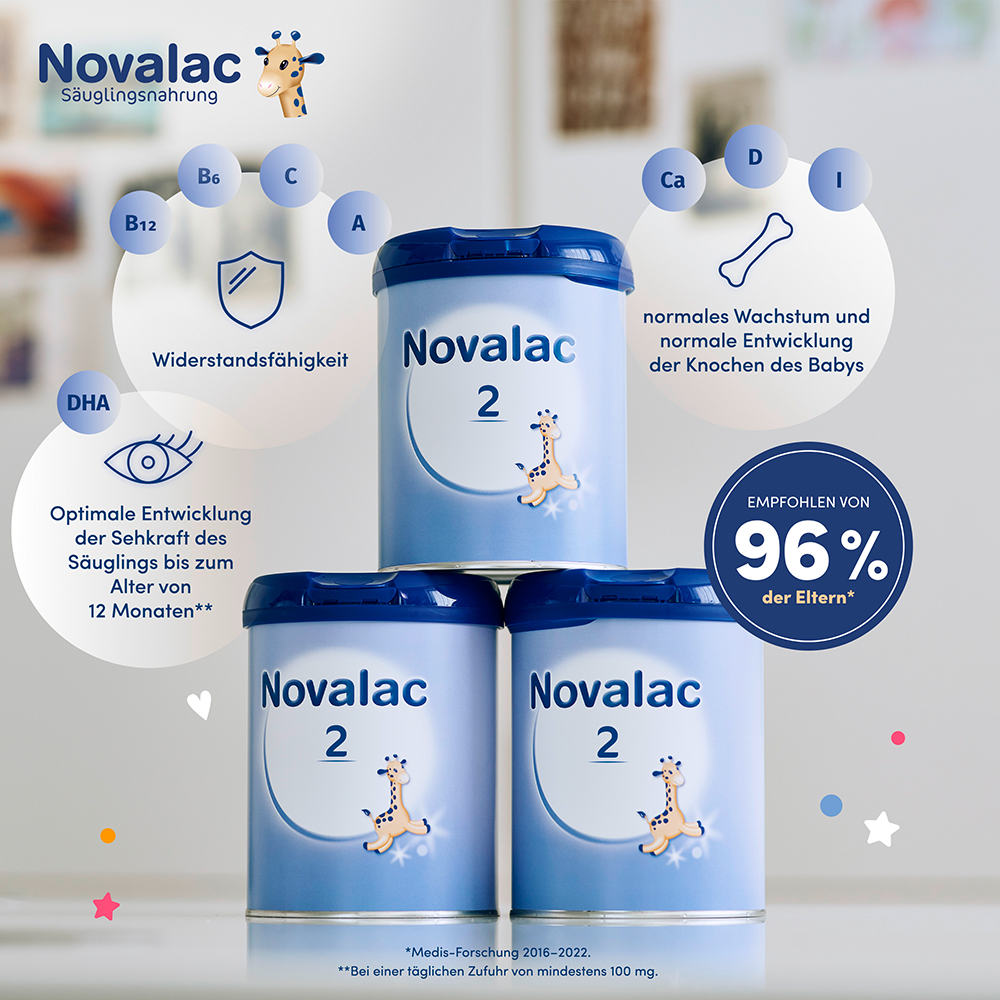 Bild: Novalac 2 Folgemilch 6-12 Monate 