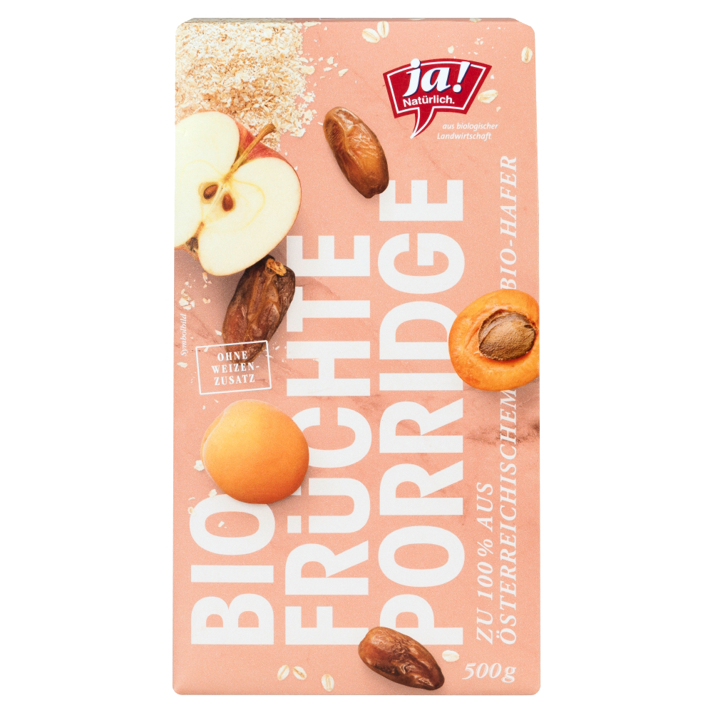 Bild: ja! Natürlich. Frucht Frühstück aus Bio Hafer 