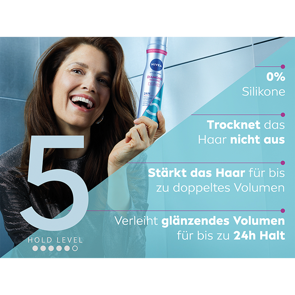 Bild: NIVEA Haarspray Diamond Volume 