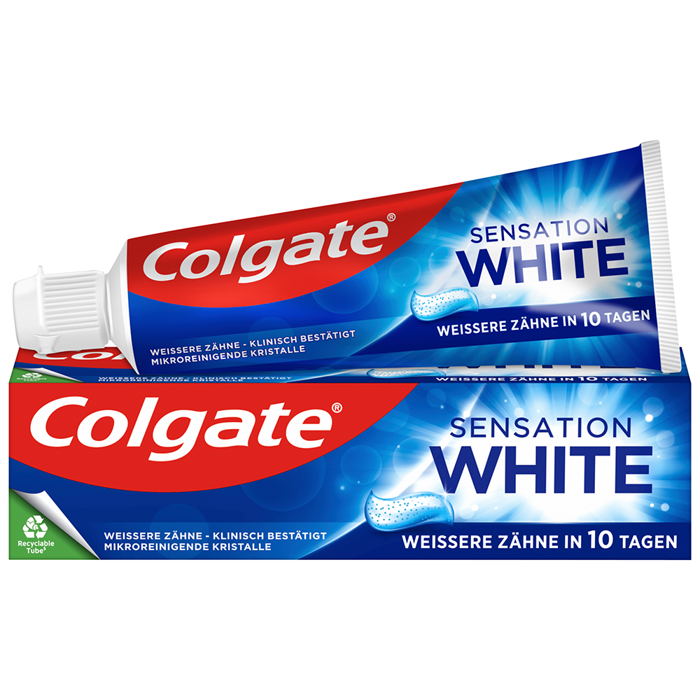 Bild: Colgate Zahnpasta Sensation White 