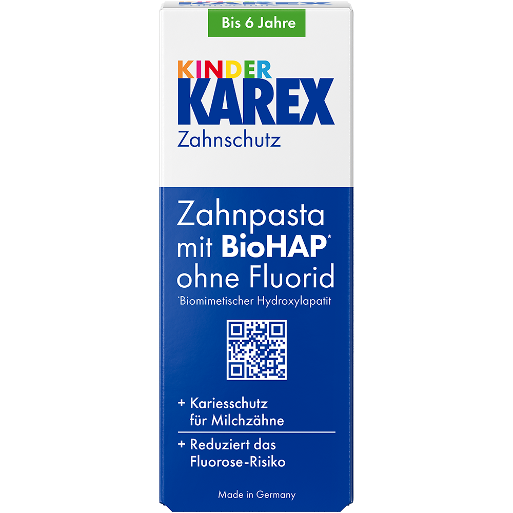 Bild: Karex Kinder Zahnpasta mit BioHAP 