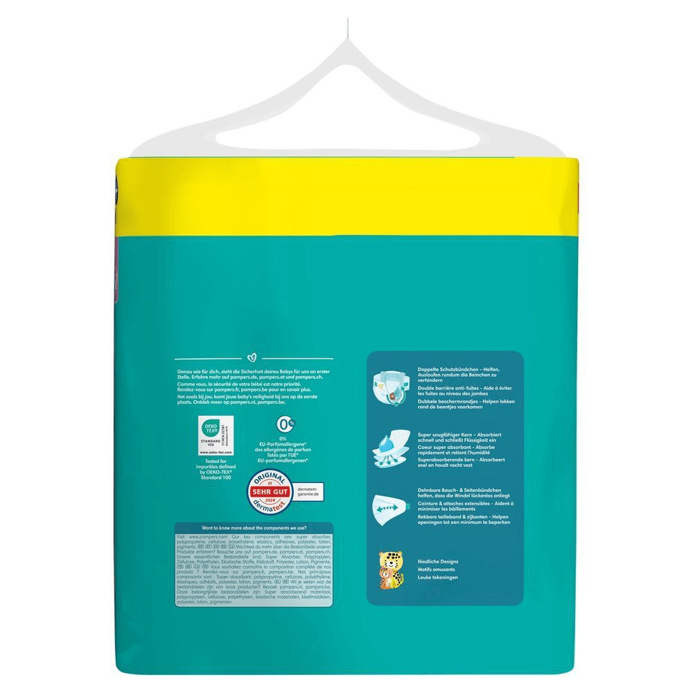 Bild: Pampers Baby-Dry Größe 4+, 10kg-15kg, Big Pack 