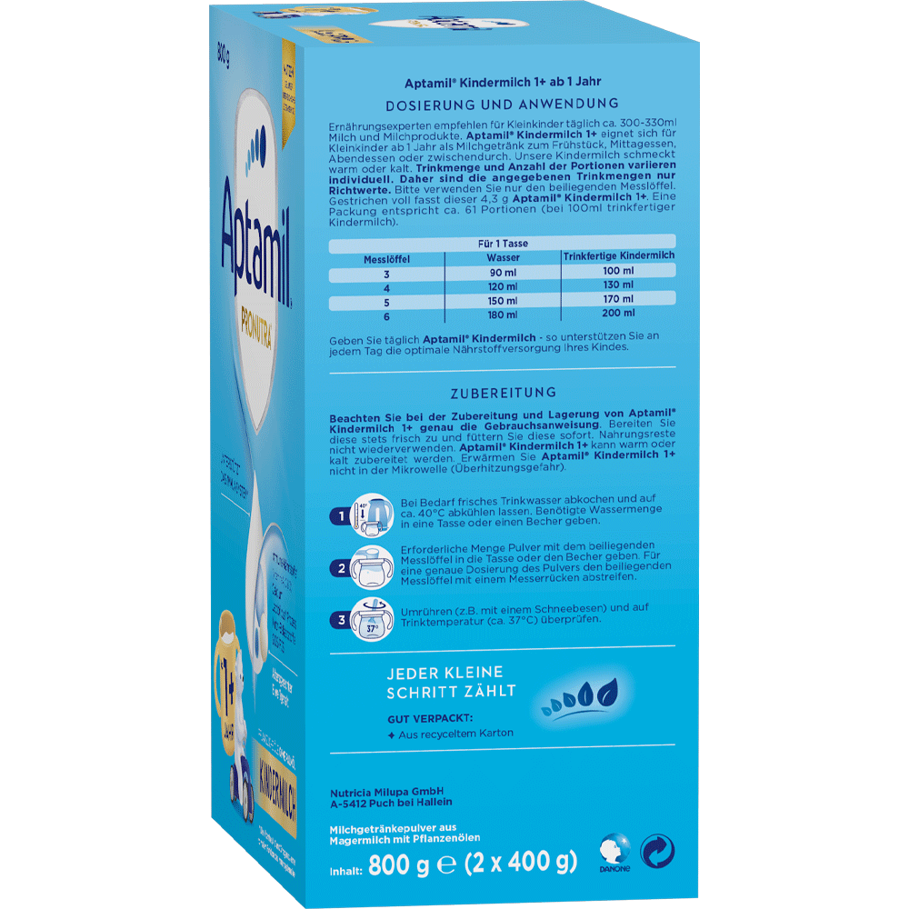 Bild: Aptamil Pronutra 1+, Kindermilch