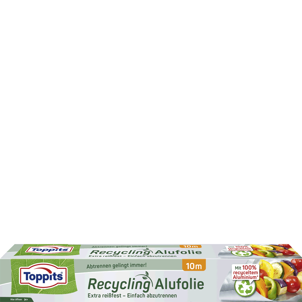 Bild: Toppits Öko Alufolie Recycling 10 Meter