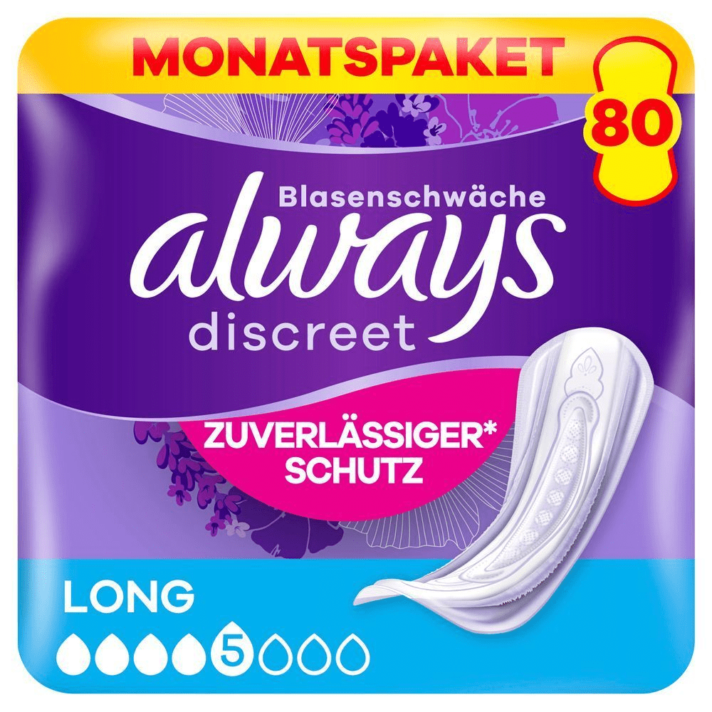 Bild: always Discreet Inkontinenz-Einlagen Long Plus 