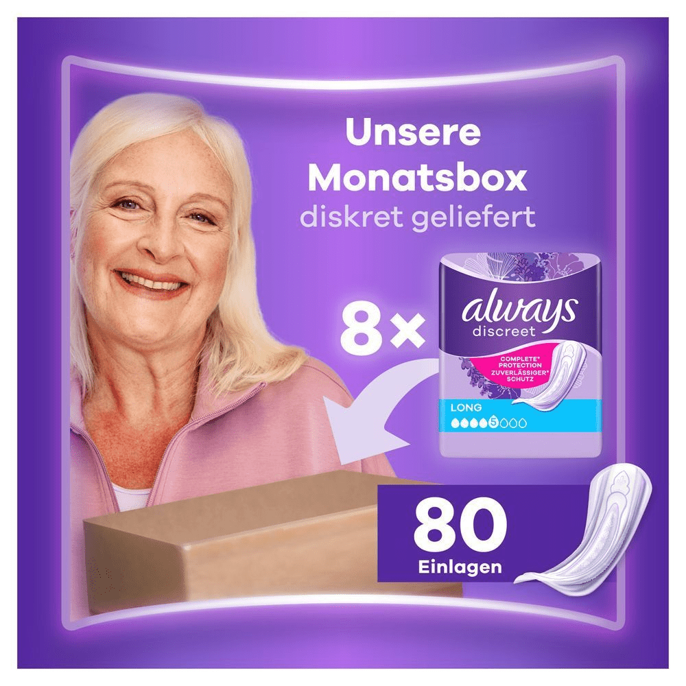 Bild: always Discreet Inkontinenz-Einlagen Long Plus 