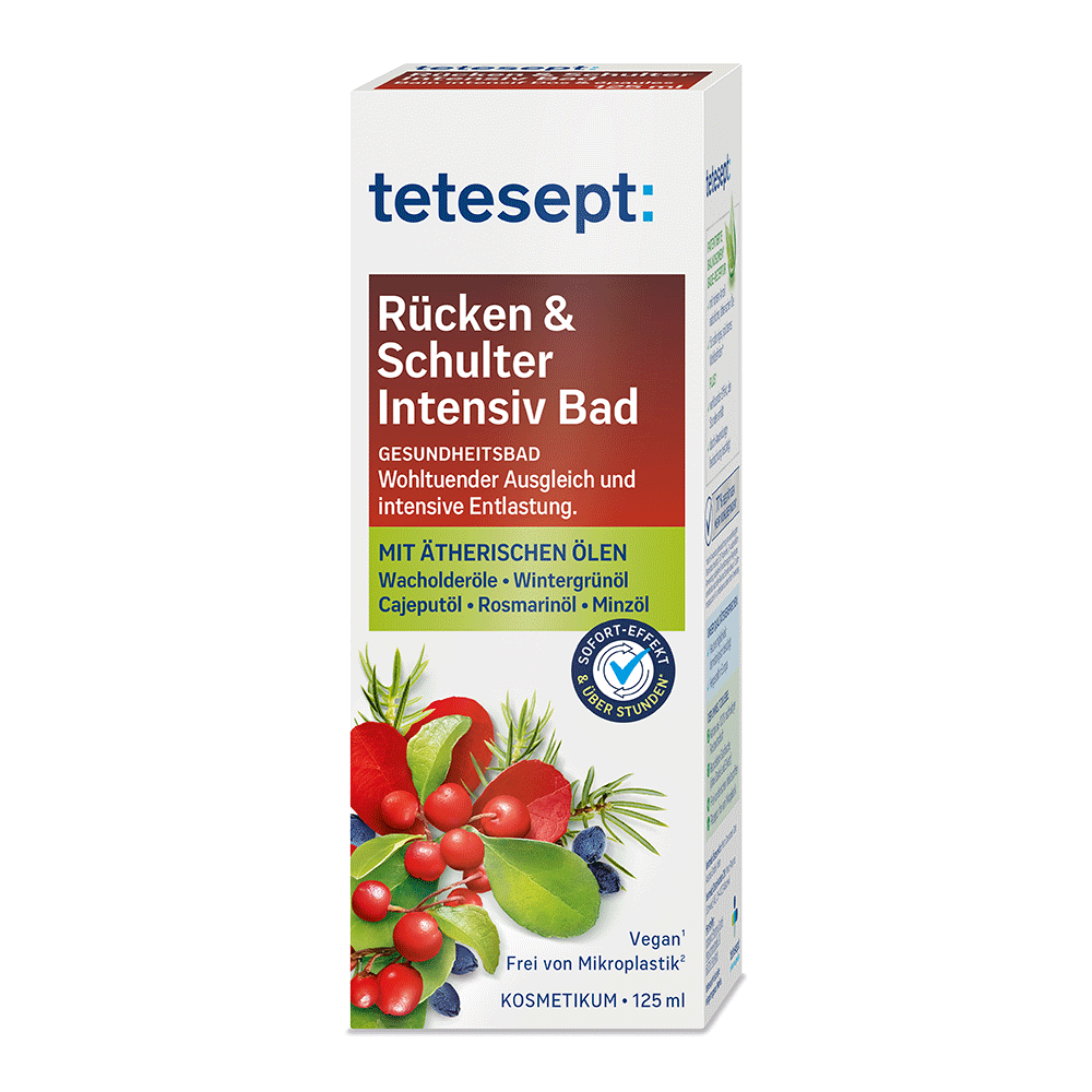 Bild: tetesept: Gesundheitsbad Rücken & Schulter Intensiv Bad 