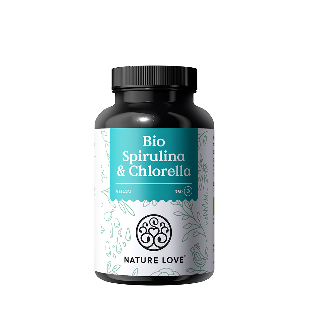 Bild: NATURE LOVE Bio Spirulina & Chlorella 