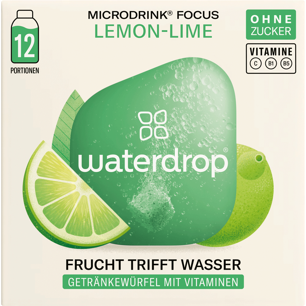 Bild: waterdrop Microdrink Focus Lemon-Lime 