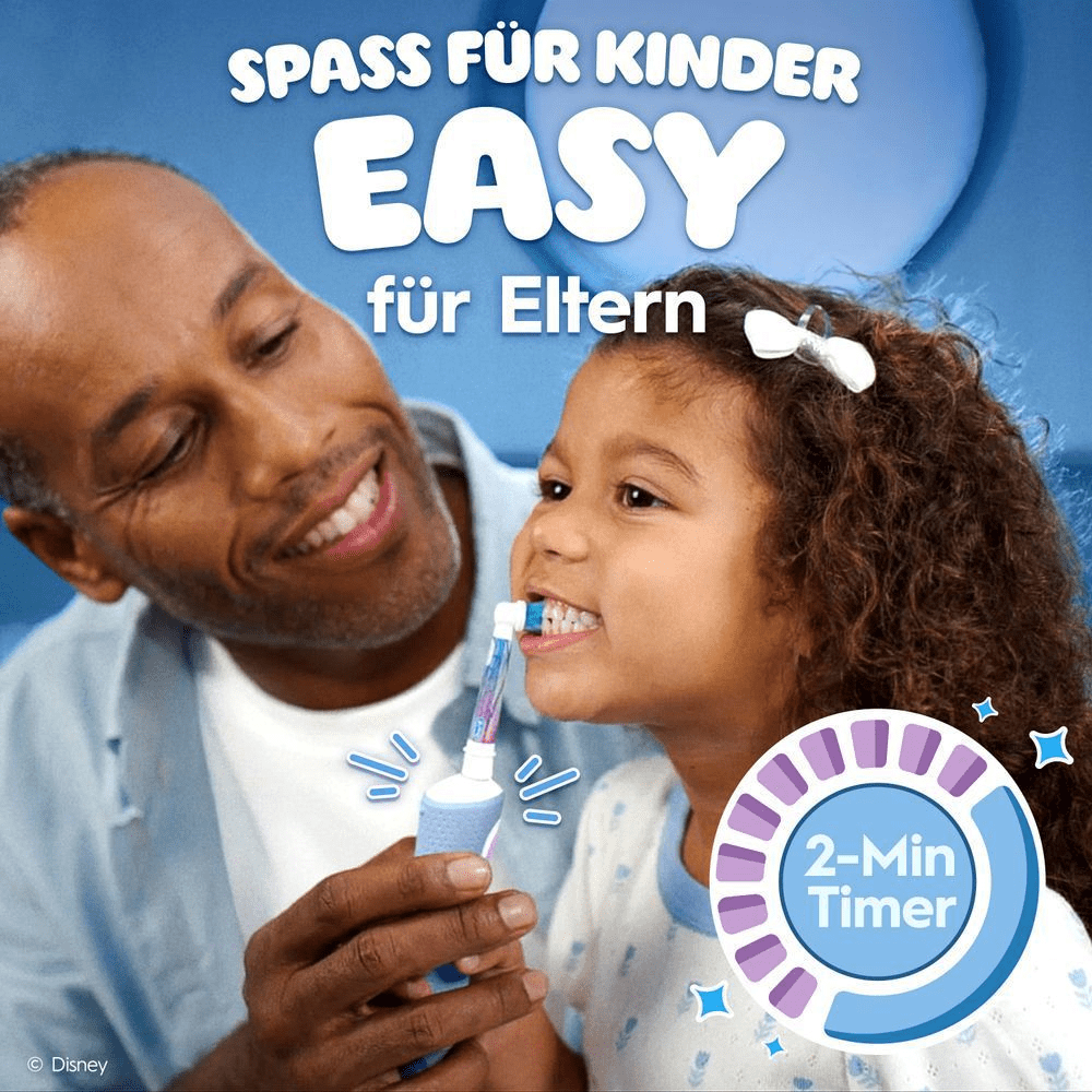Bild: Oral-B Pro Kids Frozen Elektrische Zahnbürste, Blau/Lila 