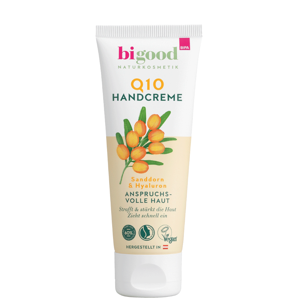 Bild: bi good Q10 Handcreme Sanddorn & Hyaluron