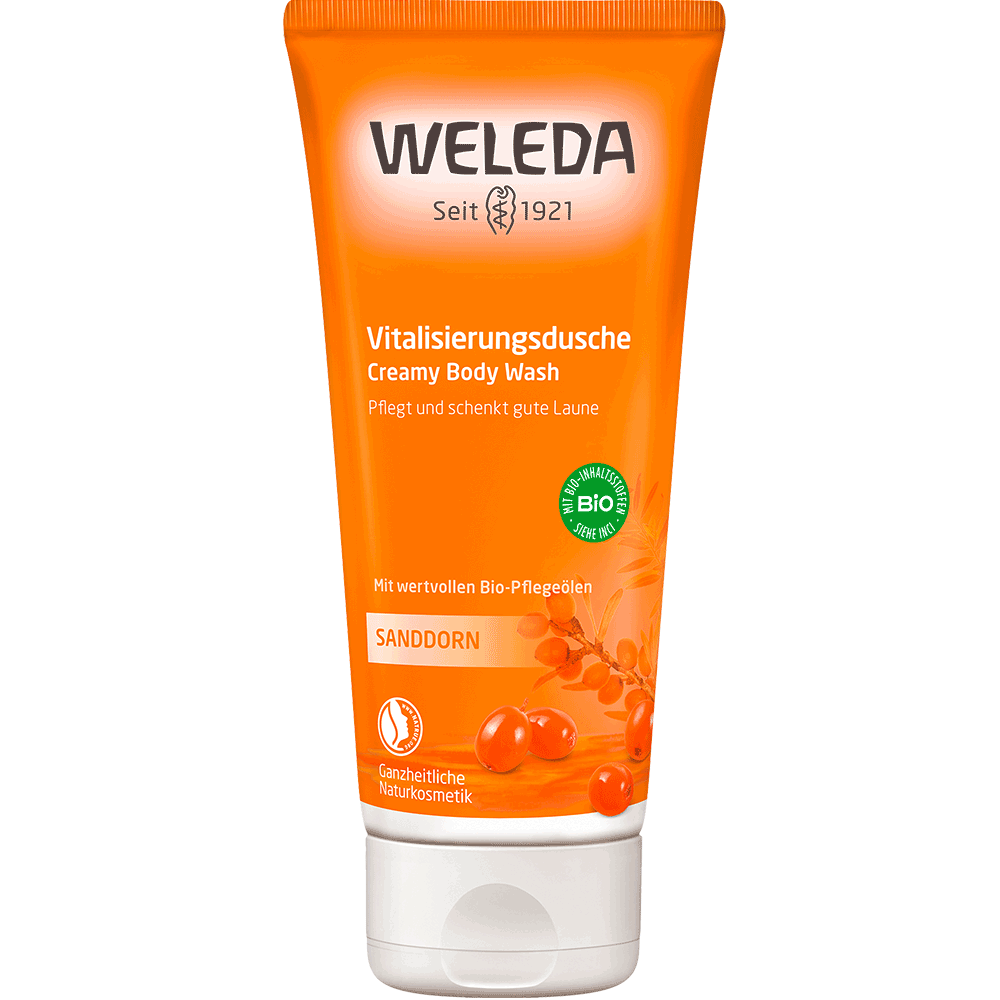 Bild: WELEDA Sanddorn Vitalisierungsdusche