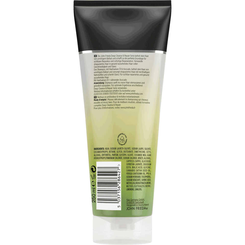 Bild: JOHN FRIEDA Deep Cleanse + Repair Shampoo