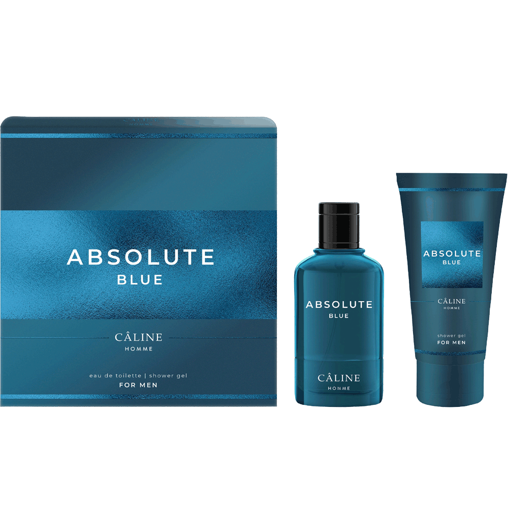 Bild: Caline Parfums Absolute Blue Geschenkset Eau de Toilette 60 ml + Duschgel 50 ml