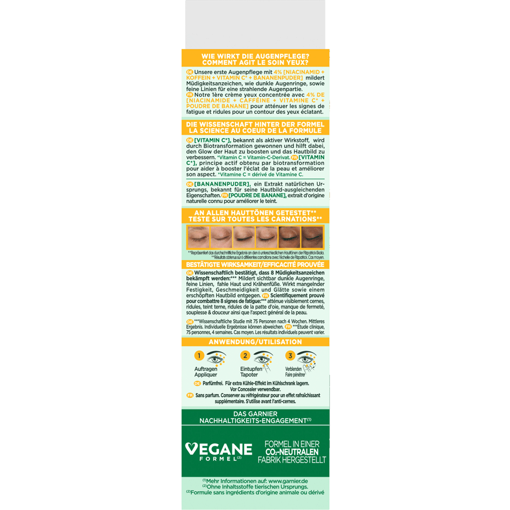 Bild: GARNIER SKIN ACTIVE Augenpflege Vitamin C