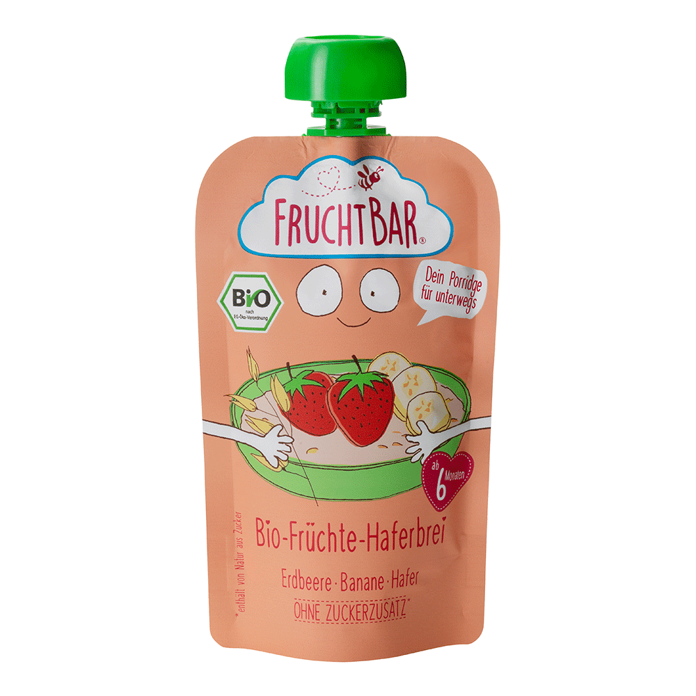 Bild: FruchtBar Quetsche Haferbrei Erdbeer Banane