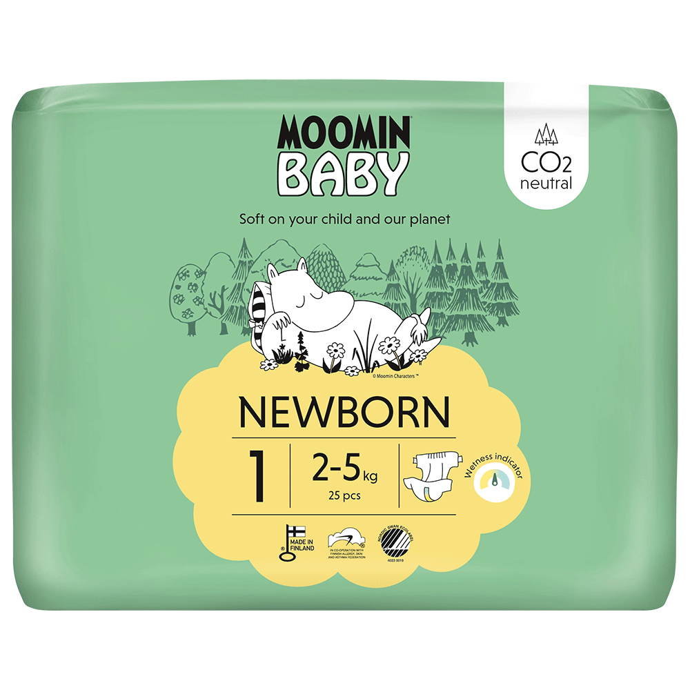 Bild: Moomin Baby Windeln Größe 1, 2kg - 5kg