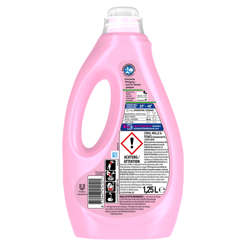 Bild: Coral Feinwaschmittel Wolle & Feines