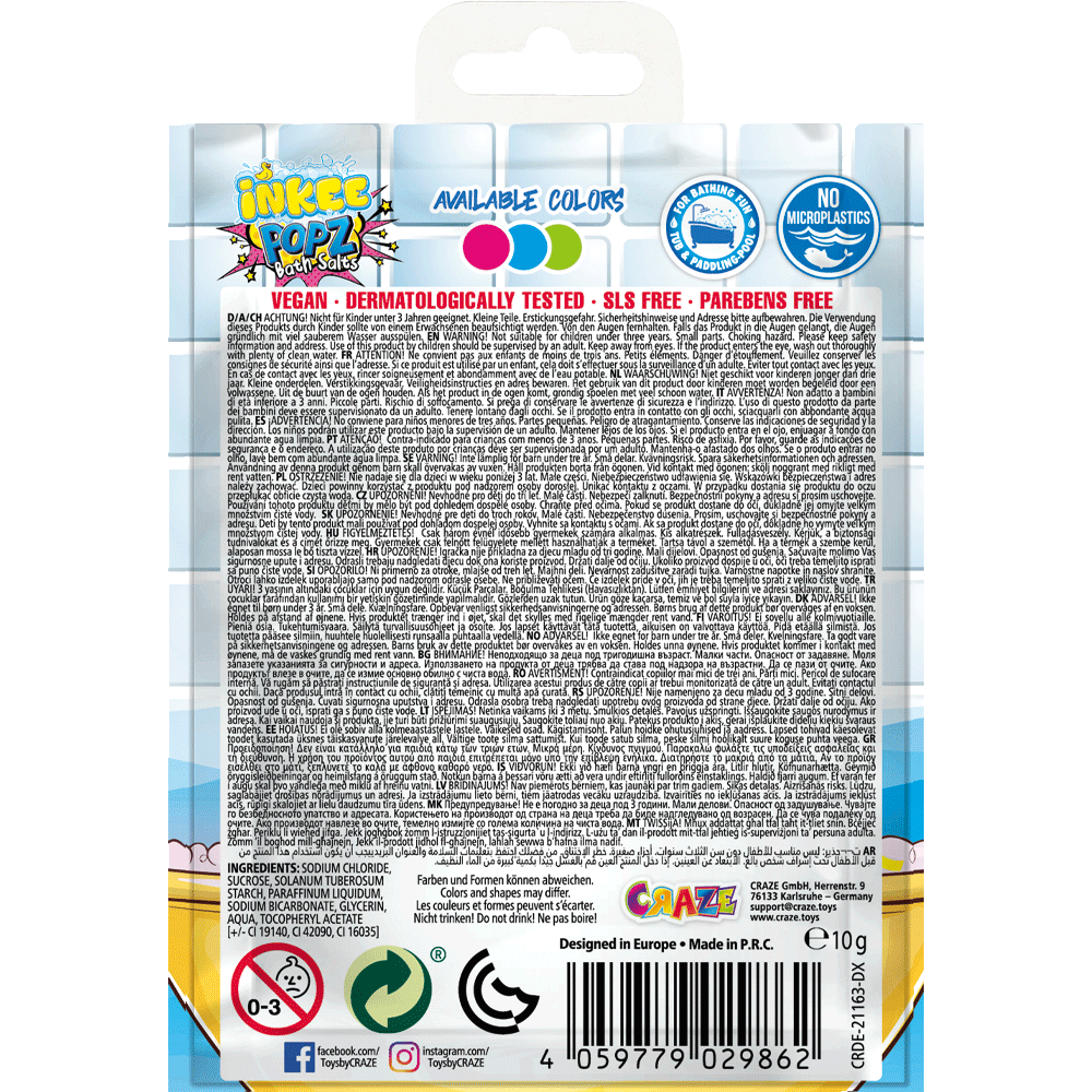 Bild: Craze Inkee Popz Badesalz