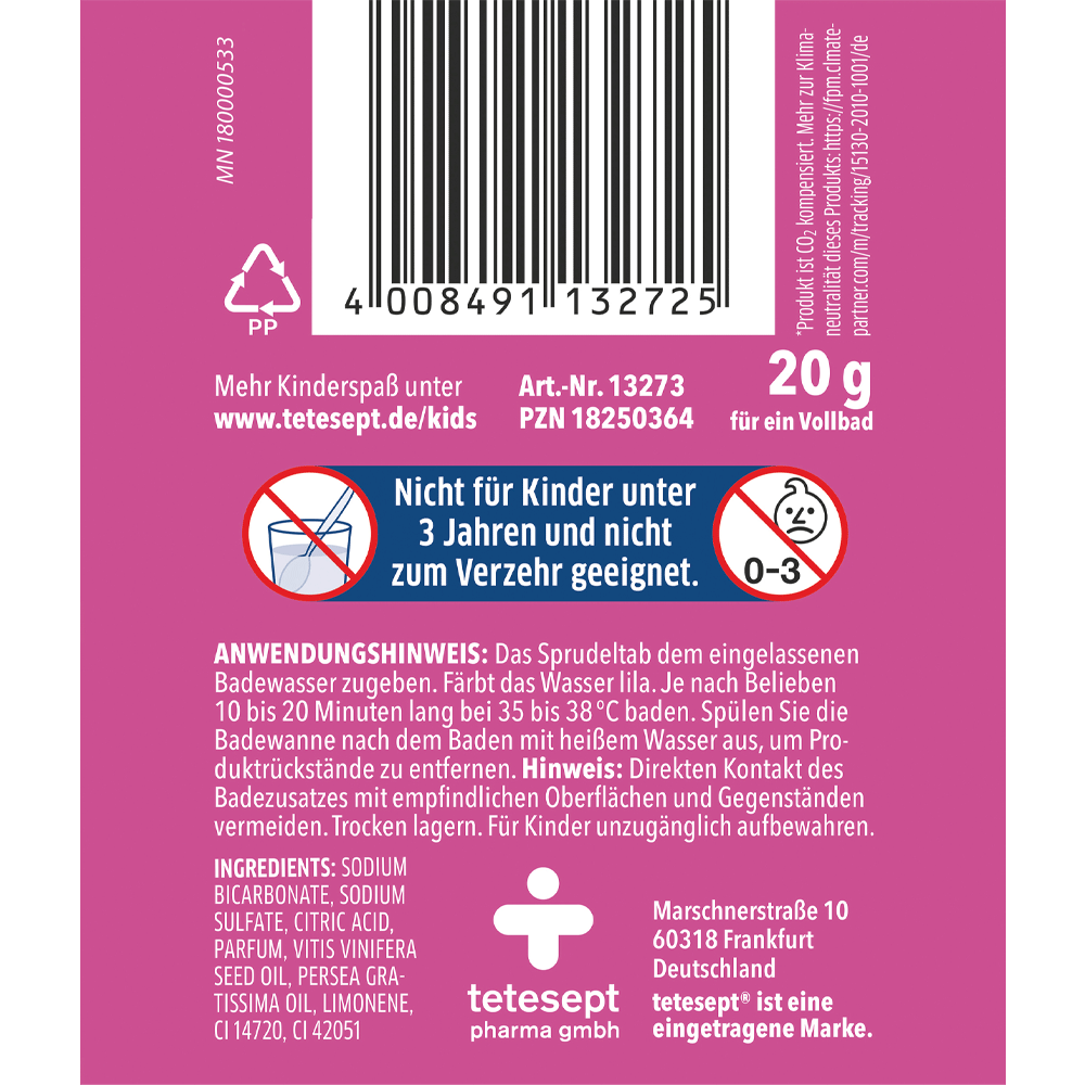 Bild: tetesept: Kids Farbenspiel Bad Chamäleon