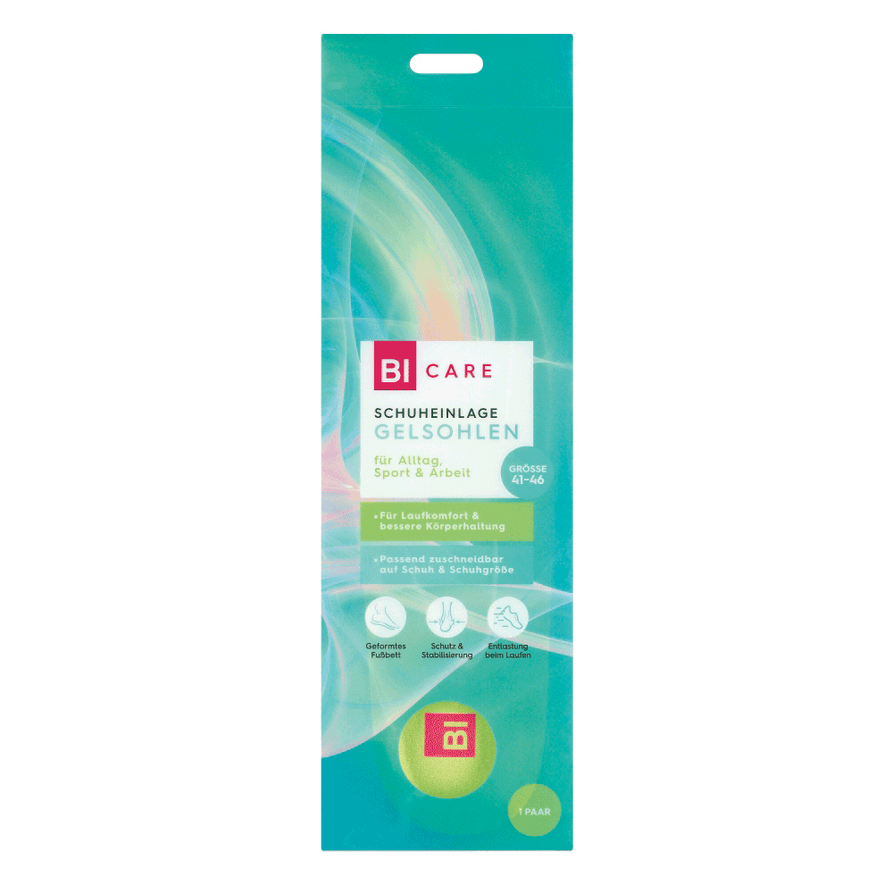 Bild: BI CARE Schuheinlagen Gelsohlen Größe 41-46