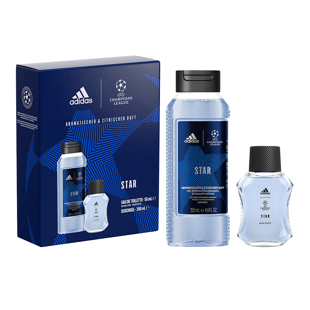 Bild: adidas UEFA Champions League Geschenkset Eau de Toilette 50 ml + Duschgel 250 ml