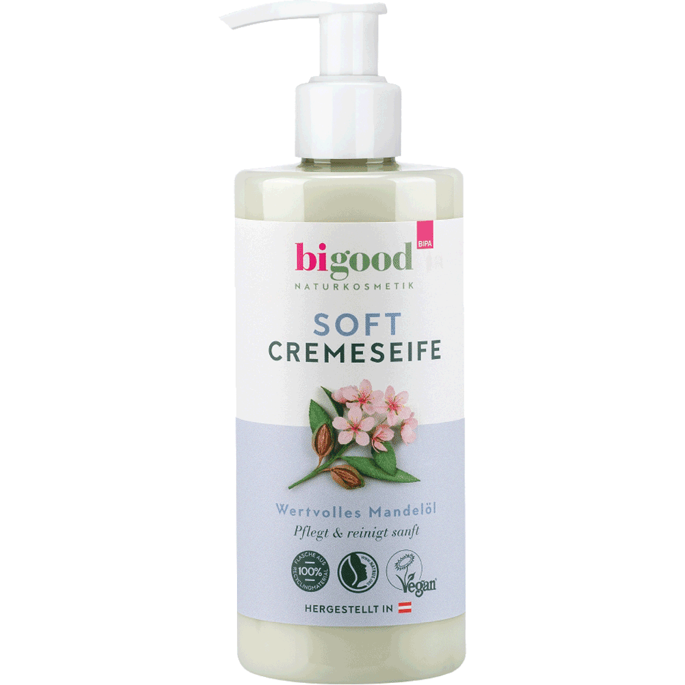 Bild: bi good Soft Cremeseife Mandelöl