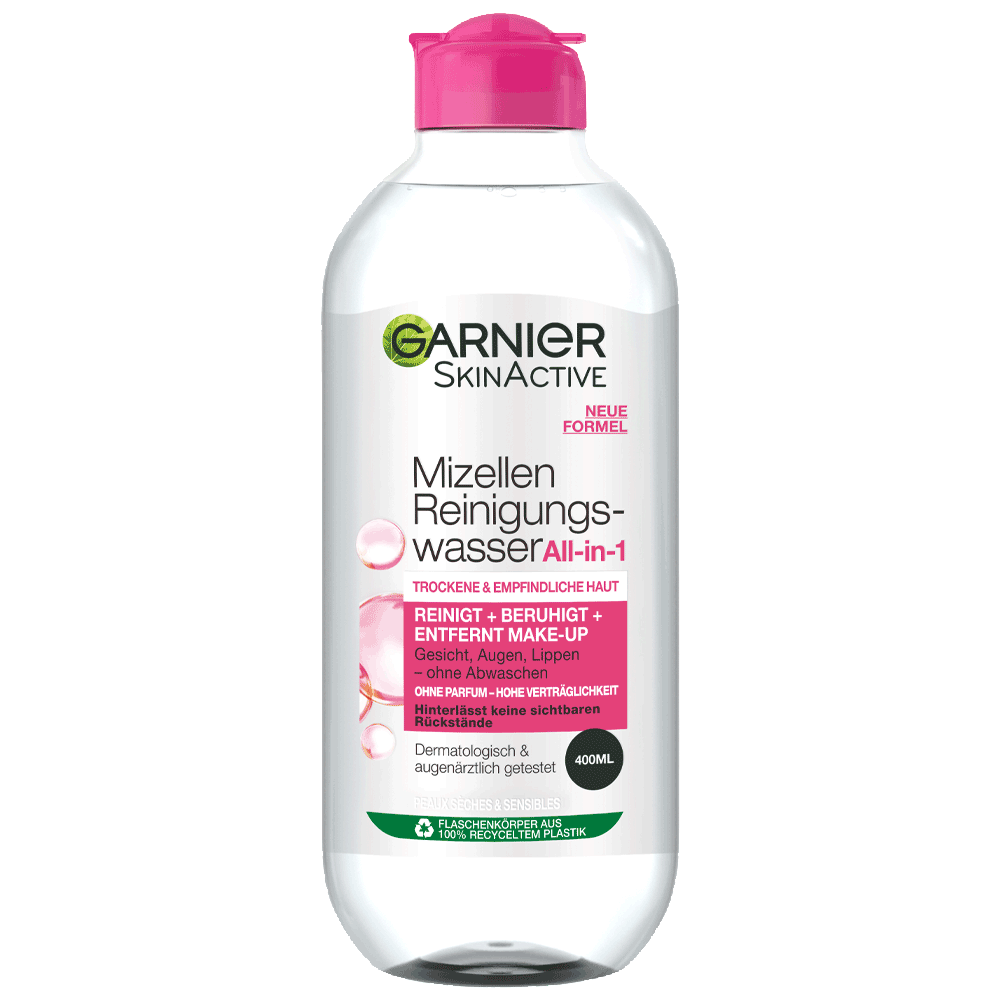 Bild: GARNIER SKIN ACTIVE Mizellen Reinigungswasser trockene & empfindliche Haut