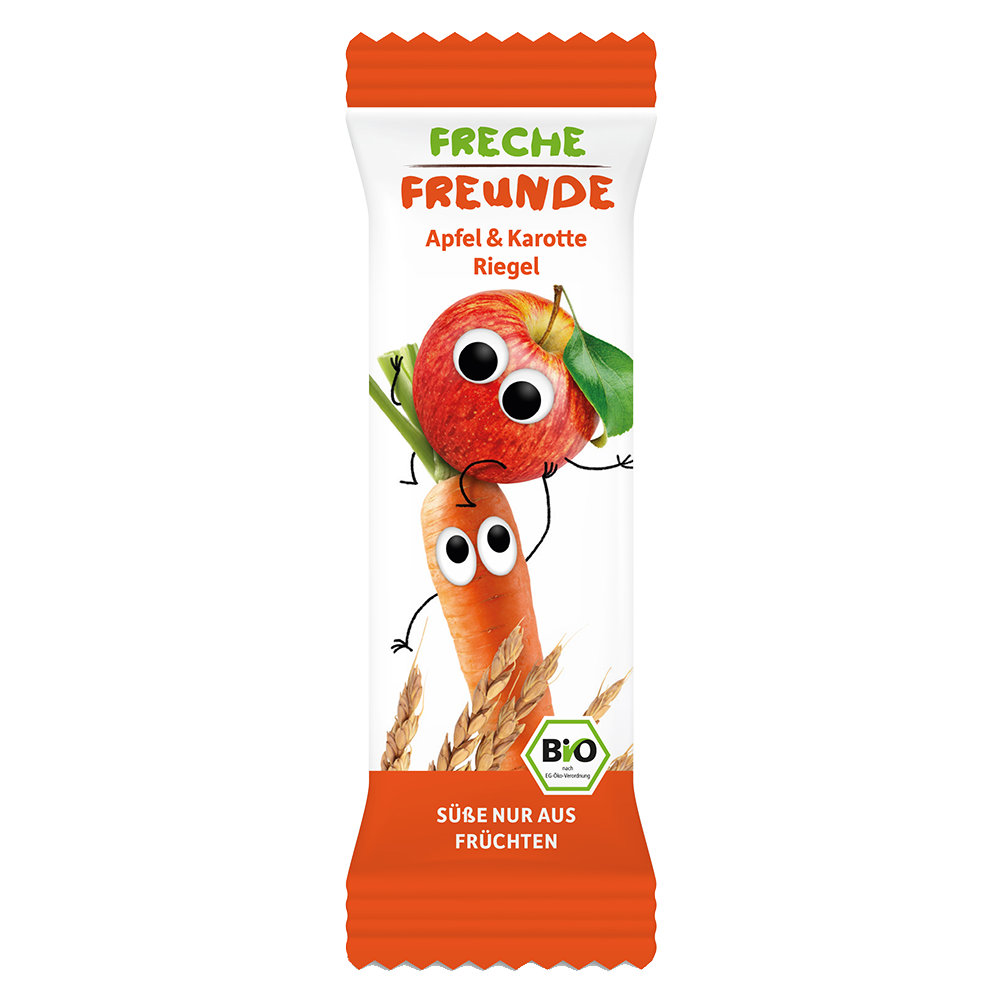 Bild: Freche Freunde Getreideriegel Apfel & Karotte 