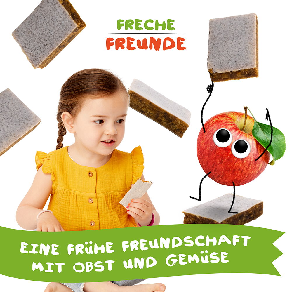Bild: Freche Freunde Getreideriegel Apfel & Karotte 