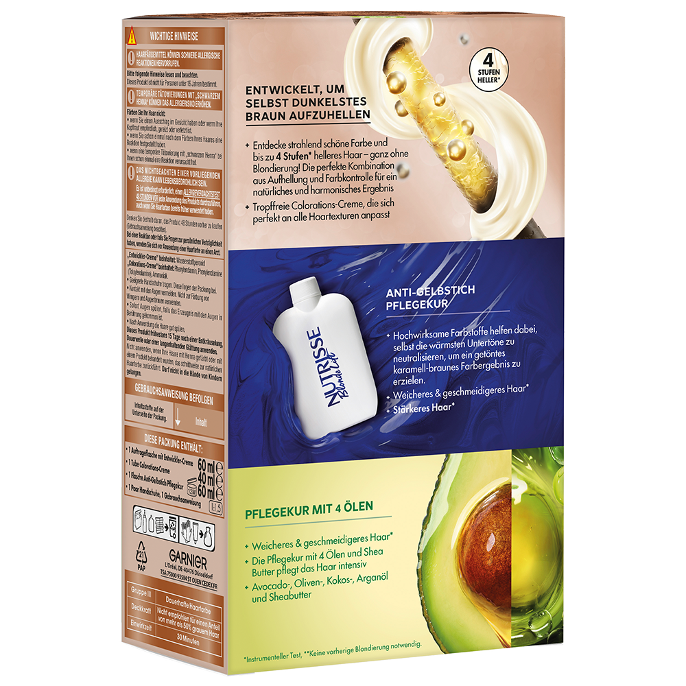 Bild: GARNIER Nutrisse Blonde Lift Naturbraun