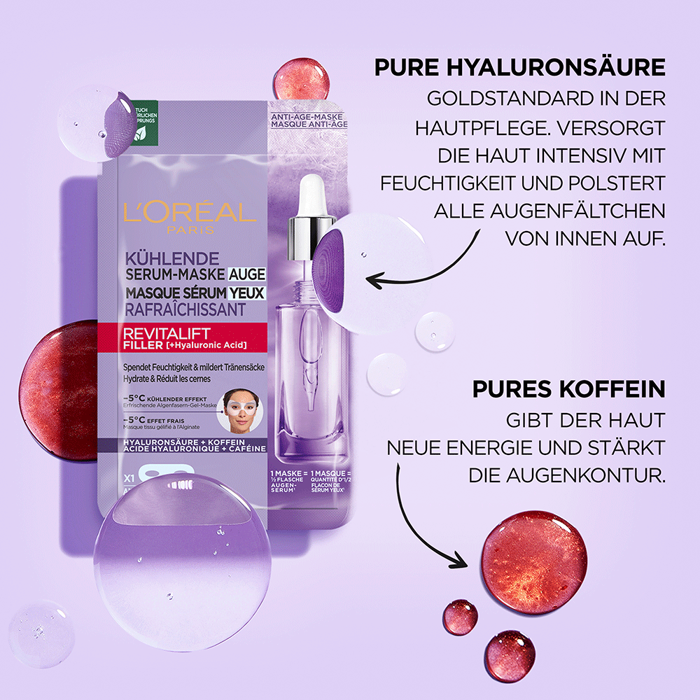 Bild: L'ORÉAL PARIS Revitalift Augen Serum-Maske