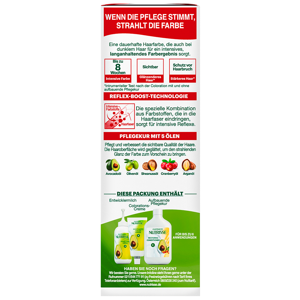 Bild: GARNIER Creme Coloration Intensives Rot