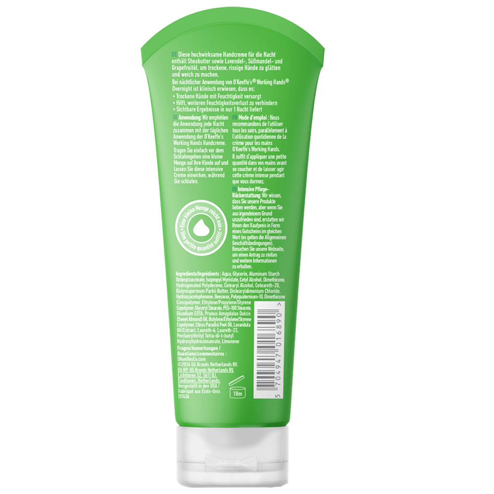 Bild: O'Keeffe's Handcreme Working Hands Overnight 